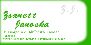 zsanett janoska business card